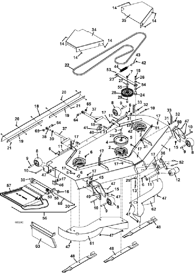 deck assembly 72 inch