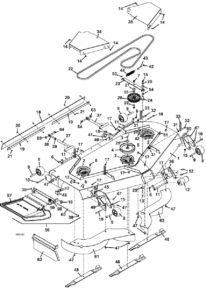 Deck Assembly 72 Inch