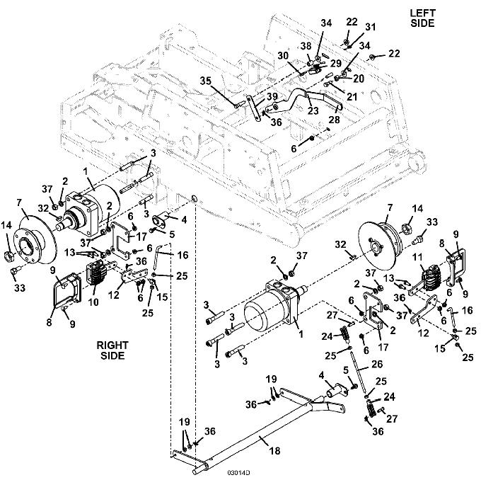 Wheel Motor and Brake Assembly