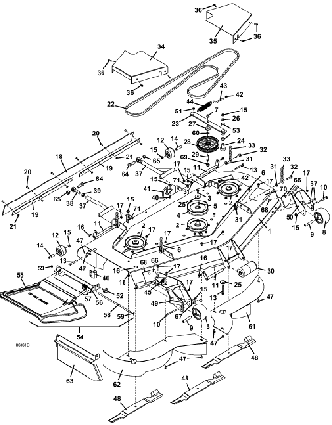 Deck Assembly 61 Inch