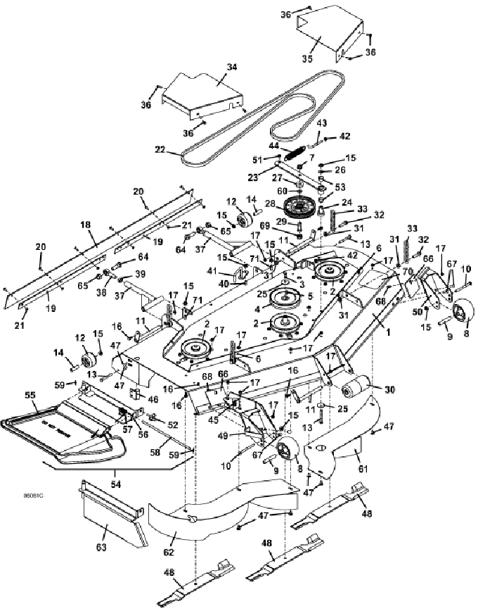 Deck Assembly 61 Inch