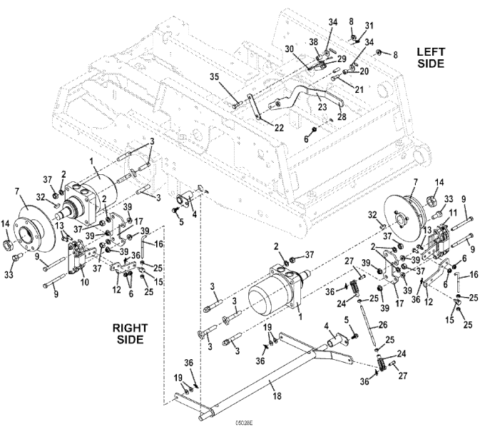 Wheel Motor and Brake Assembly