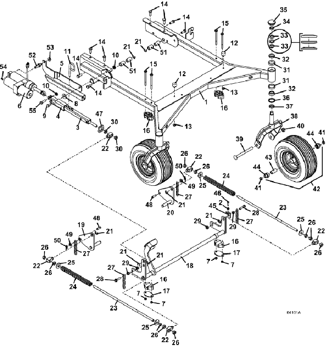 Deck Carrier Assembly, 72 inches