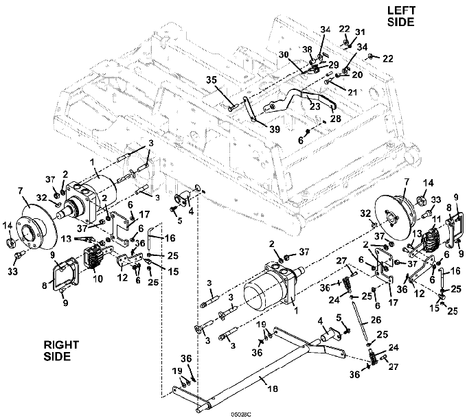 Wheel Motor and Brake Assembly