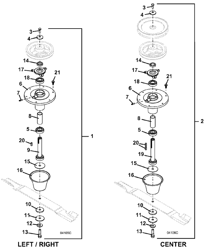 72 inch Blade Spindle Assembly