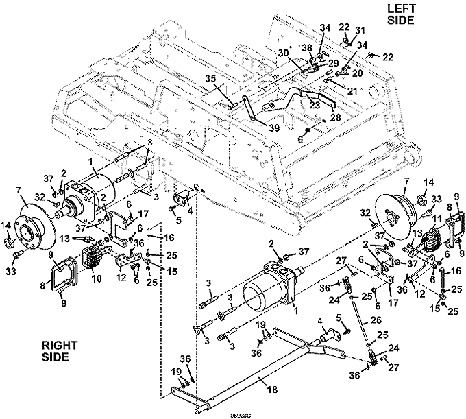 Wheel Motor and Brake Assembly