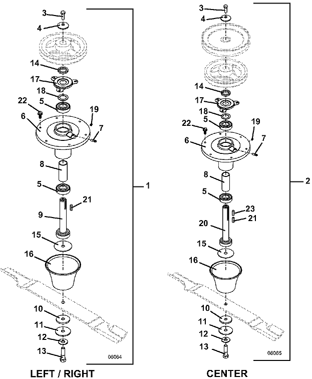 72 inch Blade Spindle Assembly