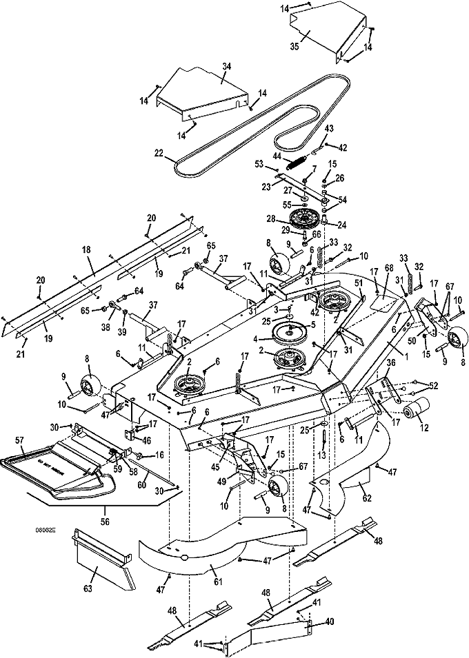 Deck Assembly, 72 inches