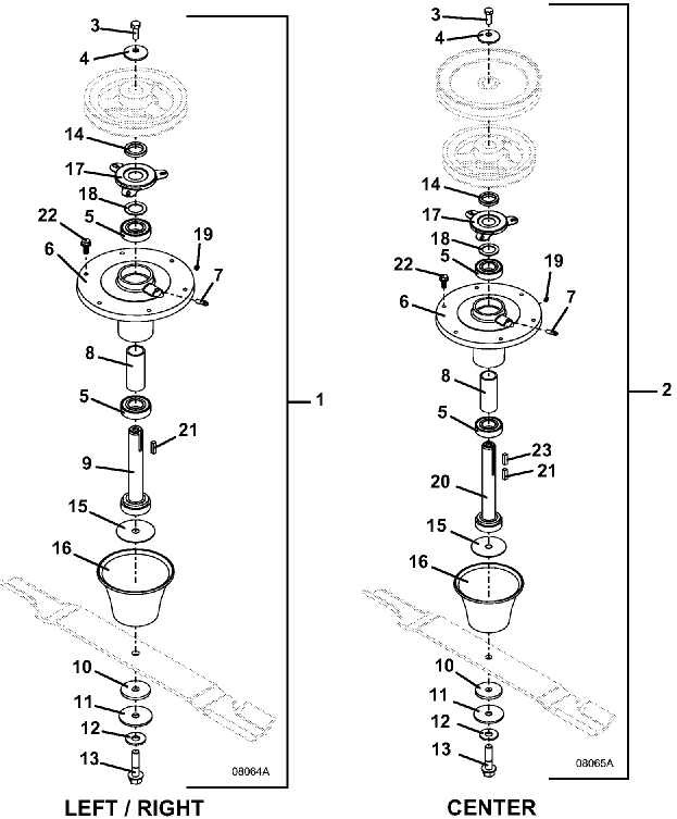 72 inch Blade Spindle Assembly