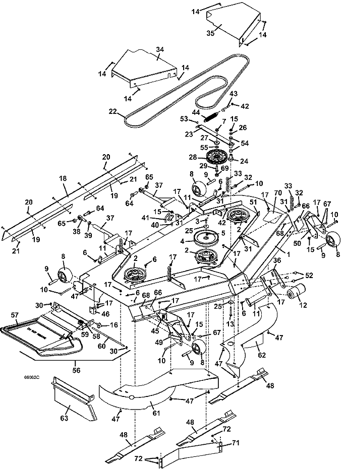 Deck Assembly, 72 inches