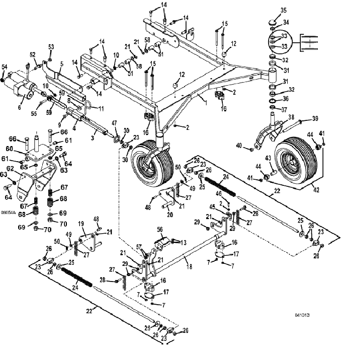 Deck Carrier Assembly, 72 inches