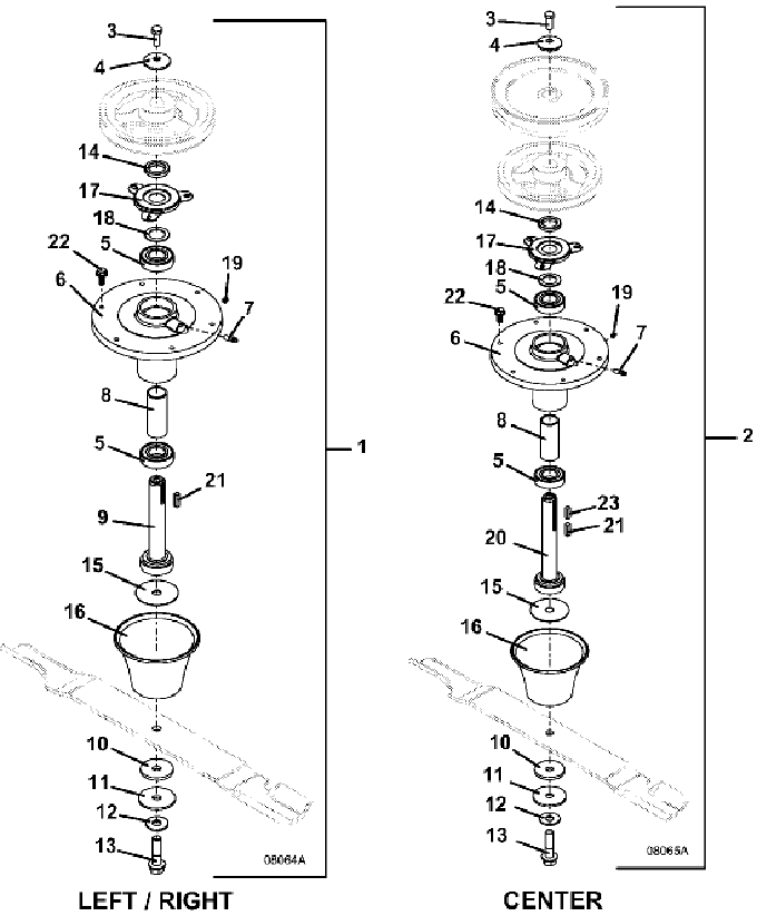 72 inch Blade Spindle Assembly