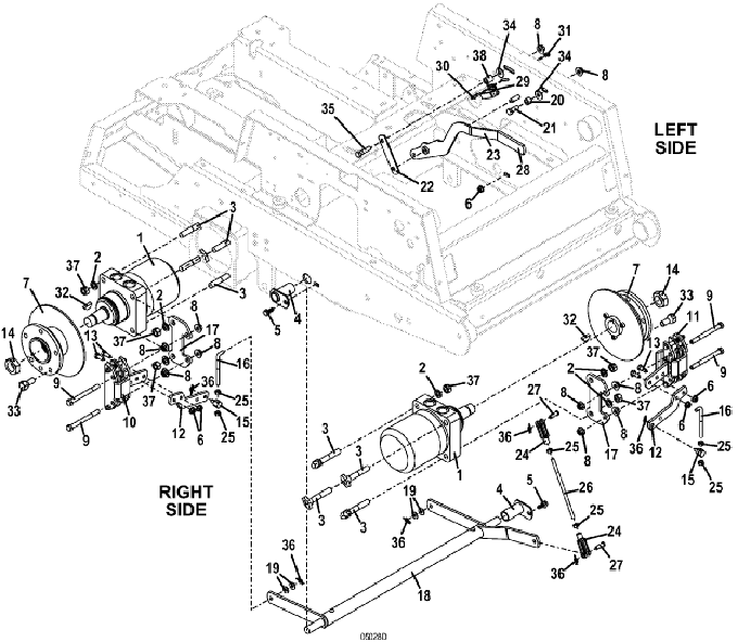 Wheel Motor and Brake Assembly