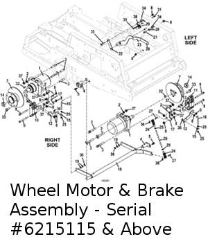 Wheel Motor and Brake Assembly