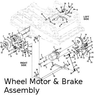 Wheel Motor and Brake Assembly