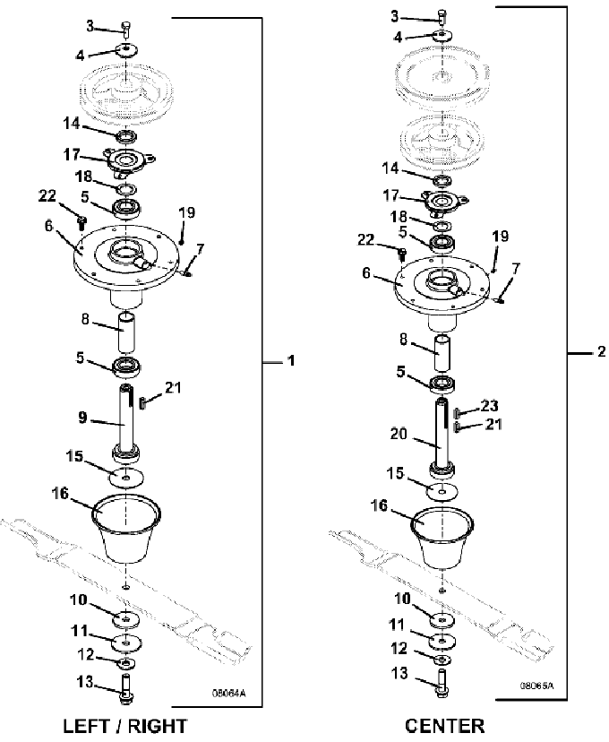 72 inch Blade Spindle Assembly