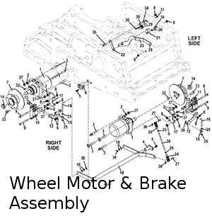 Wheel Motor and Brake Assembly