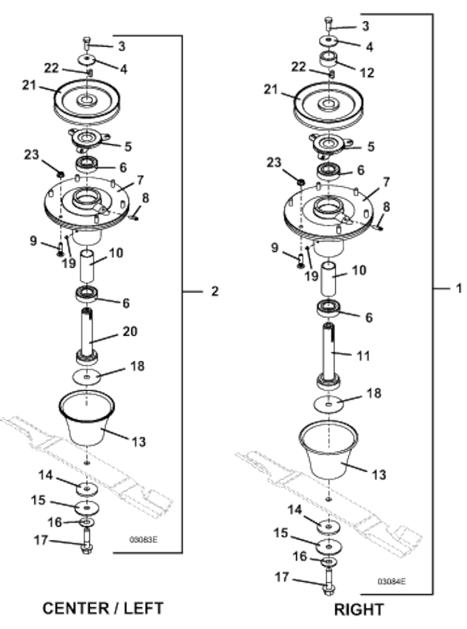 Blade Spindle Assembly