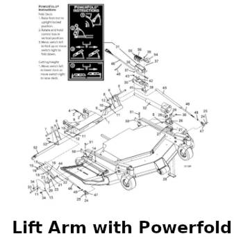 Lift Arm with Powerfold Assembly