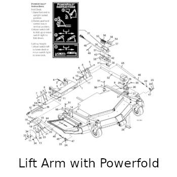 Lift Arm with Powerfold Assembly