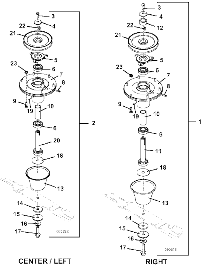 Blade Spindle Assembly