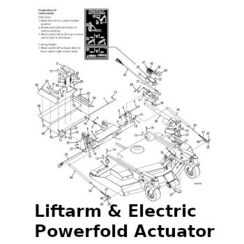 Lift Arm with Powerfold Assembly