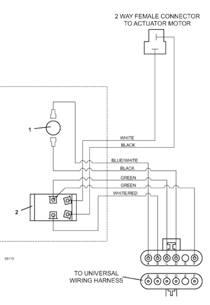 Wiring for Powerfold Actuator