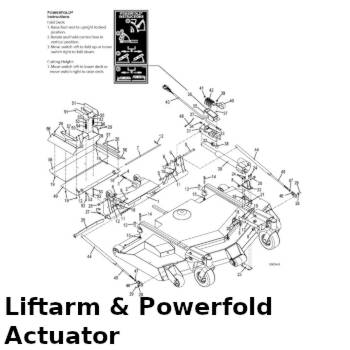 Lift Arm with Powerfold Assembly