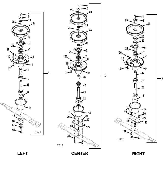 Blade Spindle Assembly