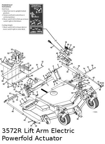 Lift Arm with Powerfold Assembly