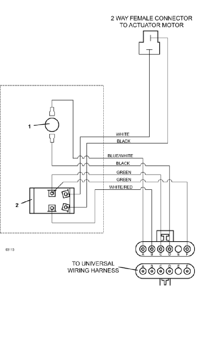 Wiring for Powerfold Actuator