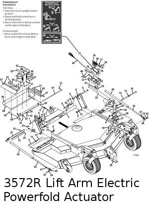 Lift Arm with Powerfold Assembly