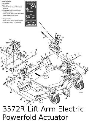 Lift Arm with Powerfold Assembly