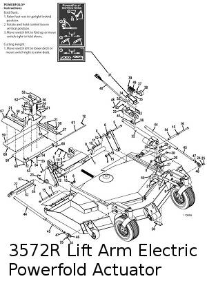 Lift Arm with Powerfold Assembly