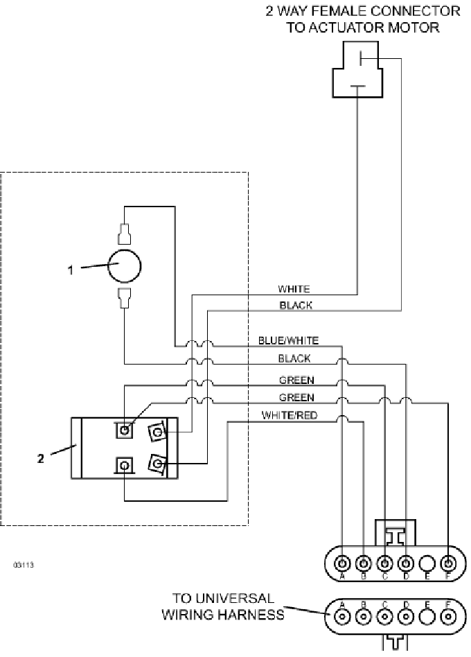 Wiring for Powerfold Actuator