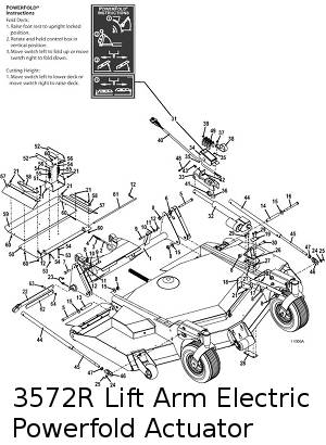 Lift Arm with Powerfold Assembly