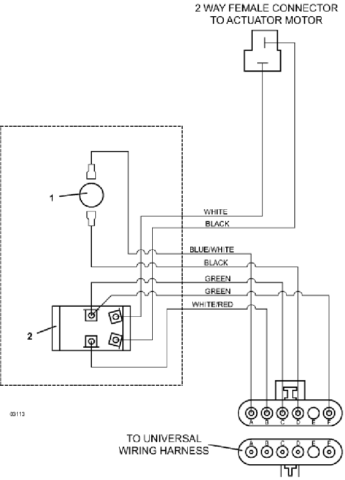 Wiring for Powerfold Actuator