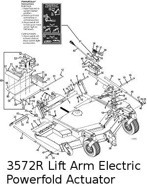 Lift Arm with Powerfold Assembly