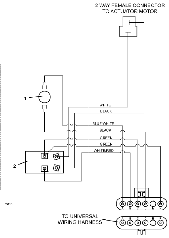 Wiring for Powerfold Actuator