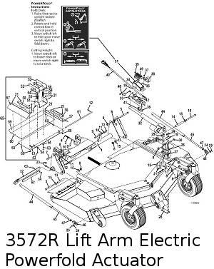 Lift Arm with Powerfold Assembly