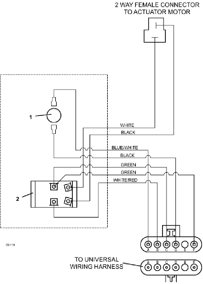 Wiring for Powerfold Actuator