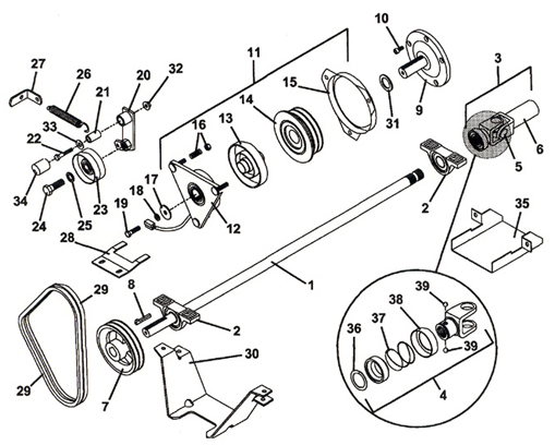 PTO Shaft & Clutch Assembly