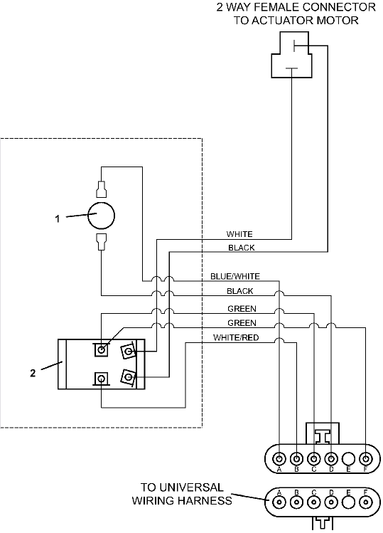 Wiring for Powerfold Actuator