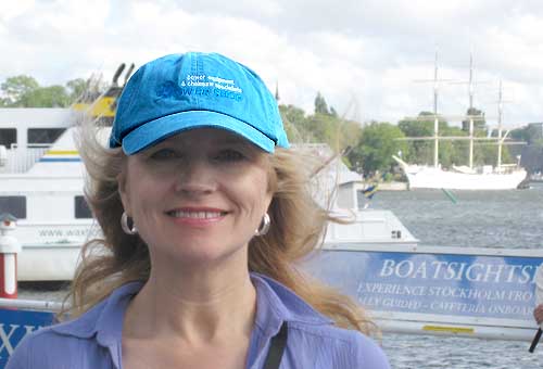 she wears hers while boating in Sweden